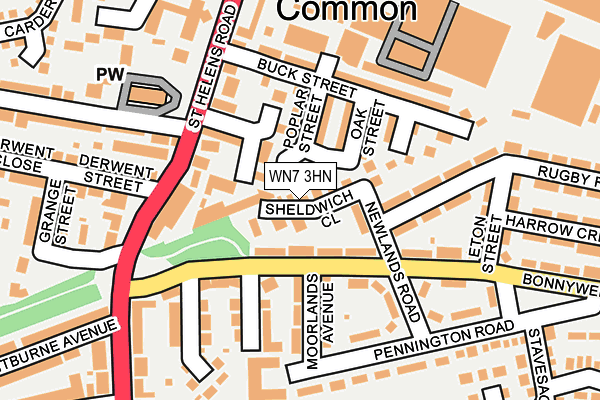 WN7 3HN map - OS OpenMap – Local (Ordnance Survey)