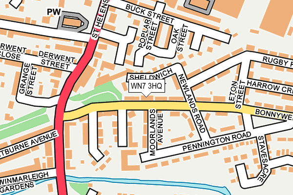 WN7 3HQ map - OS OpenMap – Local (Ordnance Survey)
