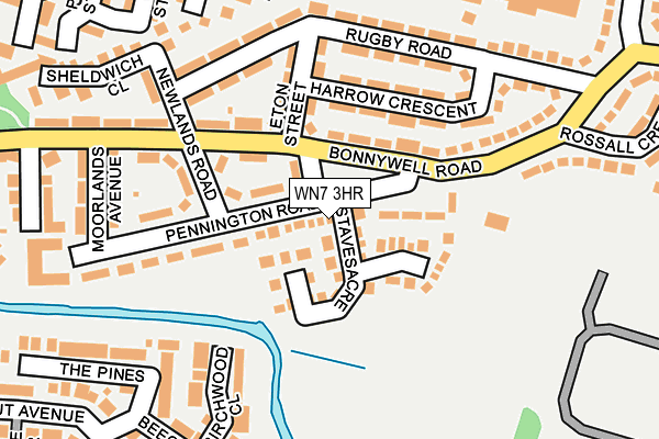 WN7 3HR map - OS OpenMap – Local (Ordnance Survey)