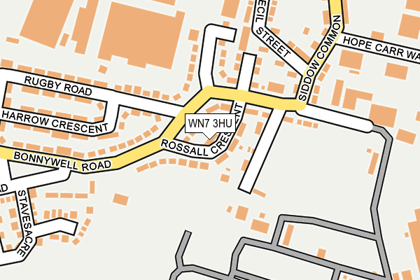 WN7 3HU map - OS OpenMap – Local (Ordnance Survey)