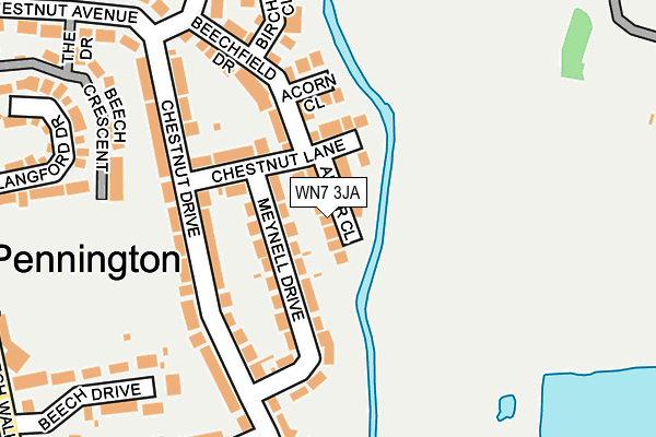 WN7 3JA map - OS OpenMap – Local (Ordnance Survey)