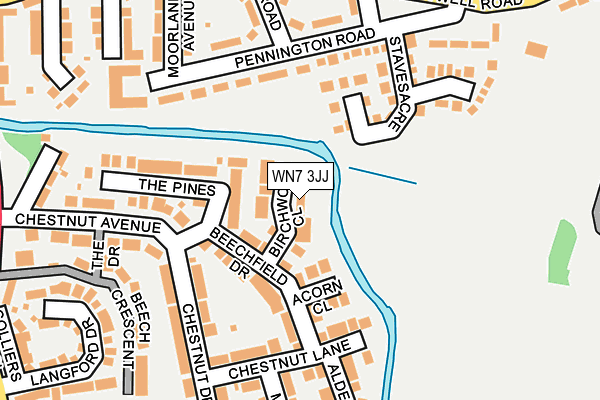 WN7 3JJ map - OS OpenMap – Local (Ordnance Survey)