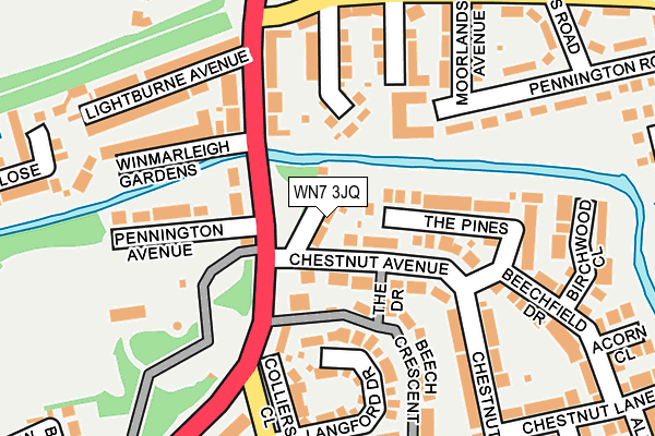 WN7 3JQ map - OS OpenMap – Local (Ordnance Survey)