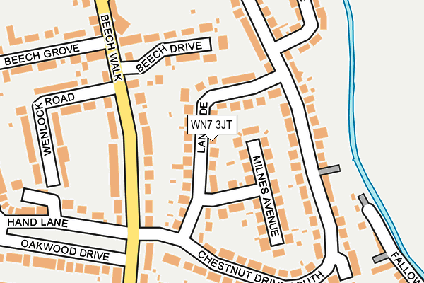 WN7 3JT map - OS OpenMap – Local (Ordnance Survey)