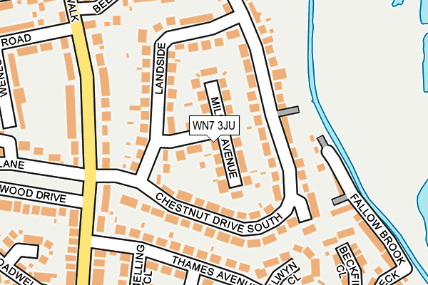 WN7 3JU map - OS OpenMap – Local (Ordnance Survey)