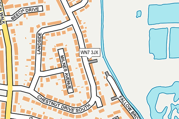 WN7 3JX map - OS OpenMap – Local (Ordnance Survey)