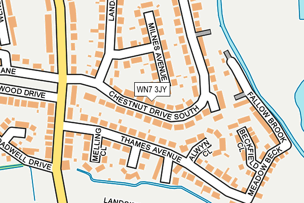 WN7 3JY map - OS OpenMap – Local (Ordnance Survey)