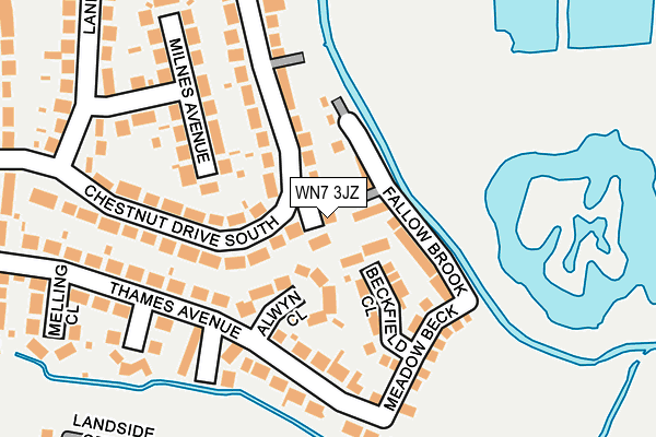 WN7 3JZ map - OS OpenMap – Local (Ordnance Survey)