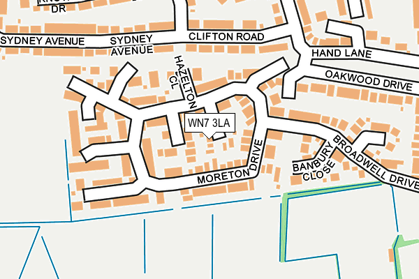 WN7 3LA map - OS OpenMap – Local (Ordnance Survey)