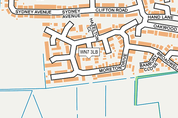 WN7 3LB map - OS OpenMap – Local (Ordnance Survey)
