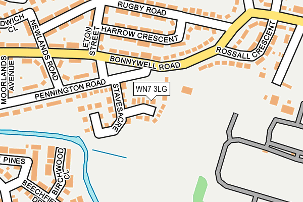 WN7 3LG map - OS OpenMap – Local (Ordnance Survey)