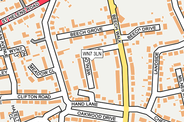 WN7 3LN map - OS OpenMap – Local (Ordnance Survey)