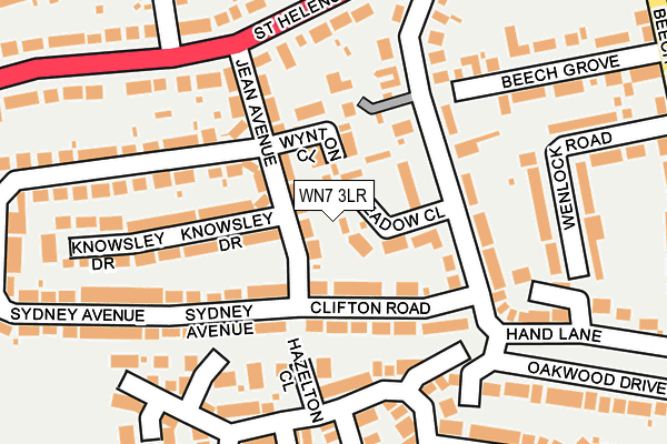 WN7 3LR map - OS OpenMap – Local (Ordnance Survey)