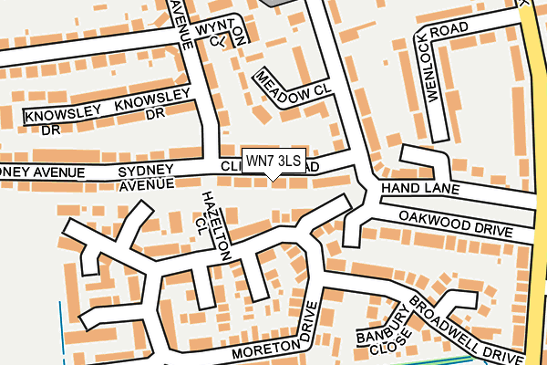WN7 3LS map - OS OpenMap – Local (Ordnance Survey)
