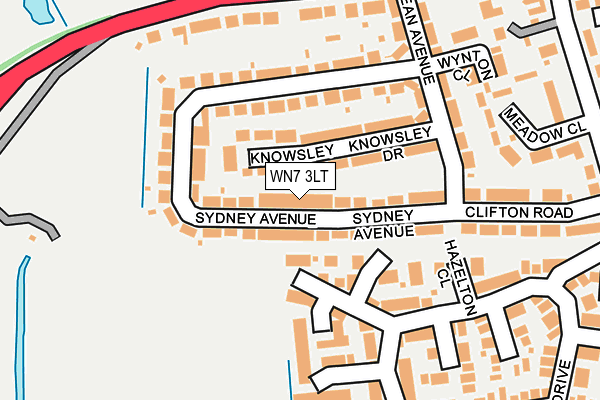 WN7 3LT map - OS OpenMap – Local (Ordnance Survey)
