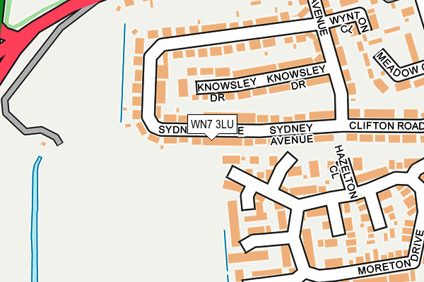 WN7 3LU map - OS OpenMap – Local (Ordnance Survey)