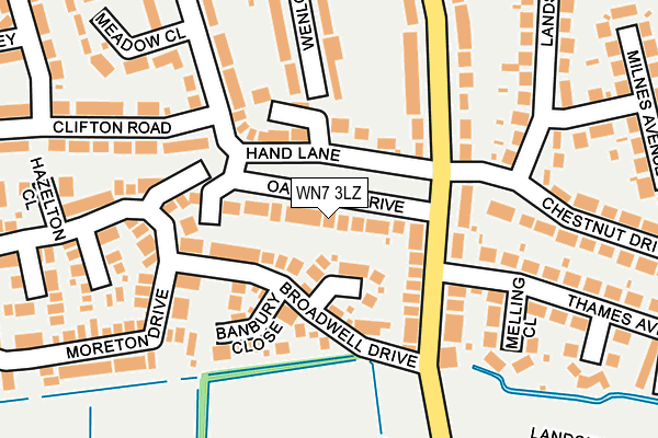 WN7 3LZ map - OS OpenMap – Local (Ordnance Survey)