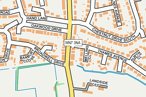 WN7 3NA map - OS OpenMap – Local (Ordnance Survey)