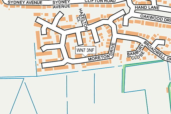 WN7 3NF map - OS OpenMap – Local (Ordnance Survey)