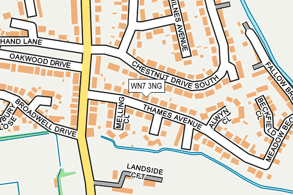 WN7 3NG map - OS OpenMap – Local (Ordnance Survey)