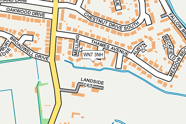 WN7 3NH map - OS OpenMap – Local (Ordnance Survey)