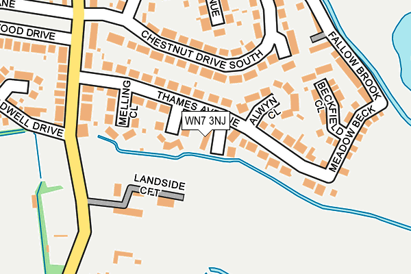 WN7 3NJ map - OS OpenMap – Local (Ordnance Survey)