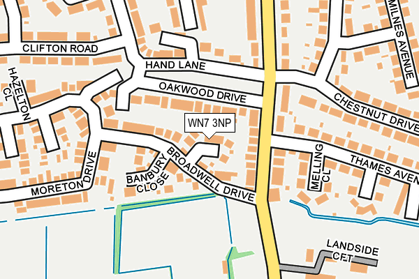 WN7 3NP map - OS OpenMap – Local (Ordnance Survey)