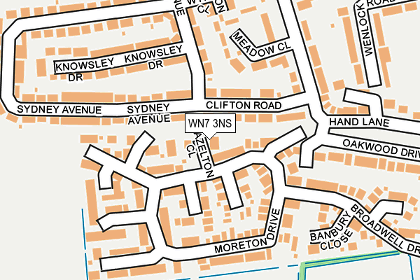 WN7 3NS map - OS OpenMap – Local (Ordnance Survey)