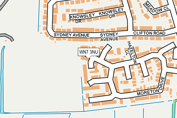 WN7 3NU map - OS OpenMap – Local (Ordnance Survey)