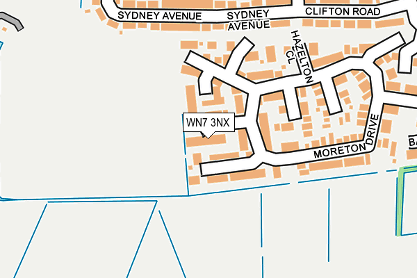 WN7 3NX map - OS OpenMap – Local (Ordnance Survey)