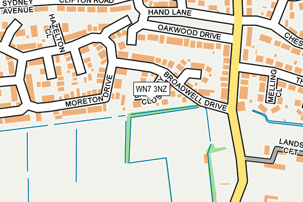 WN7 3NZ map - OS OpenMap – Local (Ordnance Survey)