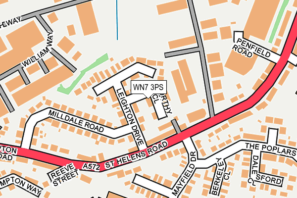 WN7 3PS map - OS OpenMap – Local (Ordnance Survey)
