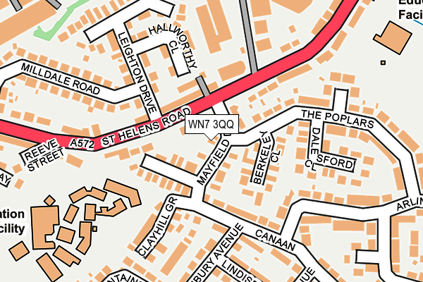 WN7 3QQ map - OS OpenMap – Local (Ordnance Survey)