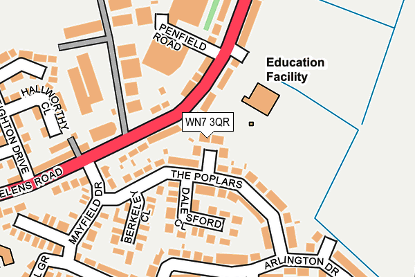 WN7 3QR map - OS OpenMap – Local (Ordnance Survey)