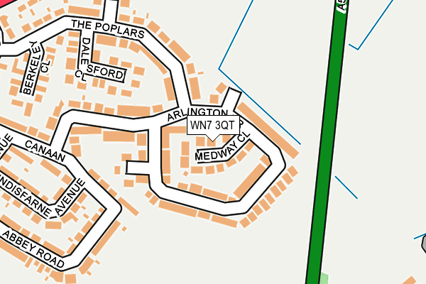 WN7 3QT map - OS OpenMap – Local (Ordnance Survey)