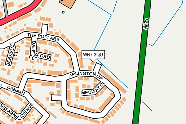 WN7 3QU map - OS OpenMap – Local (Ordnance Survey)