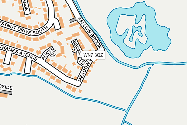 WN7 3QZ map - OS OpenMap – Local (Ordnance Survey)