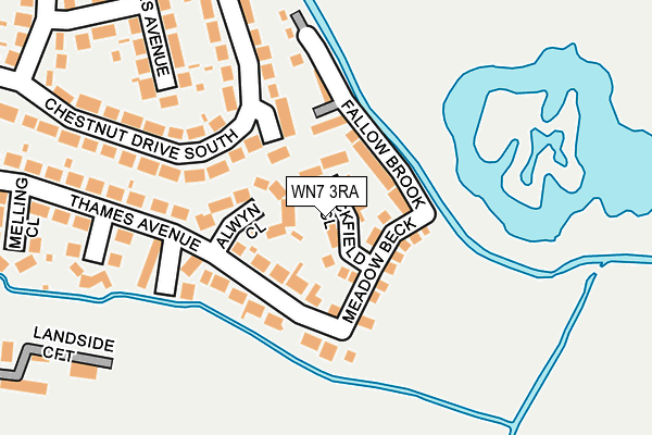 WN7 3RA map - OS OpenMap – Local (Ordnance Survey)