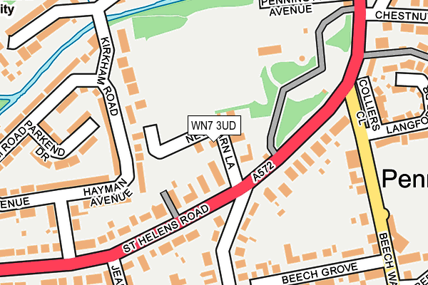 WN7 3UD map - OS OpenMap – Local (Ordnance Survey)
