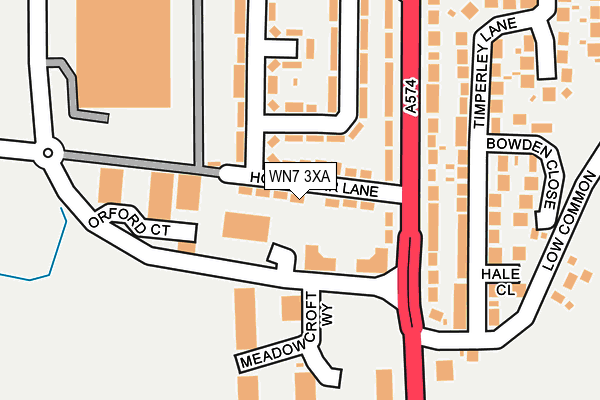 WN7 3XA map - OS OpenMap – Local (Ordnance Survey)