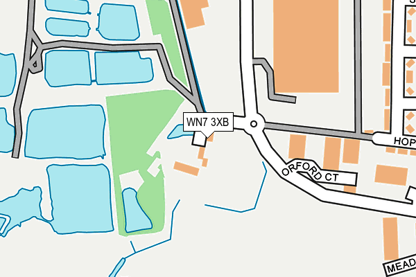 WN7 3XB map - OS OpenMap – Local (Ordnance Survey)
