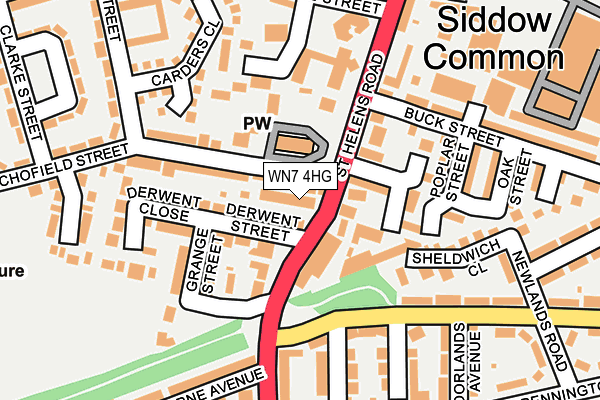 WN7 4HG map - OS OpenMap – Local (Ordnance Survey)