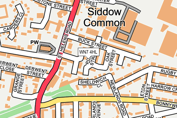 WN7 4HL map - OS OpenMap – Local (Ordnance Survey)