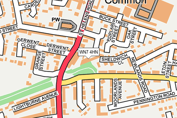 WN7 4HN map - OS OpenMap – Local (Ordnance Survey)