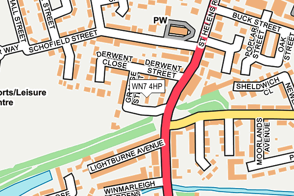 WN7 4HP map - OS OpenMap – Local (Ordnance Survey)