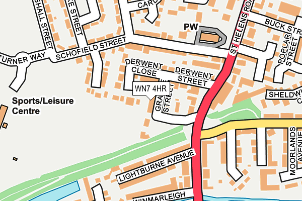WN7 4HR map - OS OpenMap – Local (Ordnance Survey)