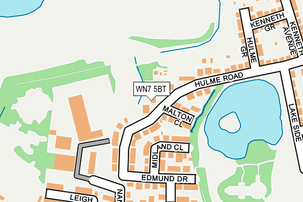 WN7 5BT map - OS OpenMap – Local (Ordnance Survey)