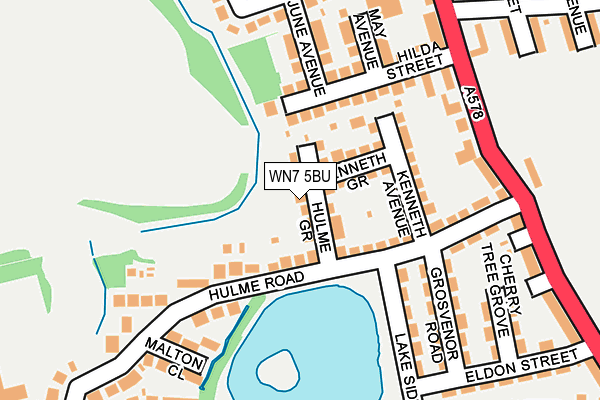 WN7 5BU map - OS OpenMap – Local (Ordnance Survey)