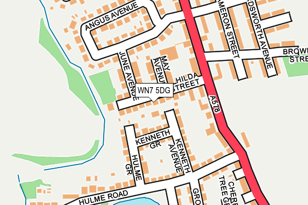 WN7 5DG map - OS OpenMap – Local (Ordnance Survey)
