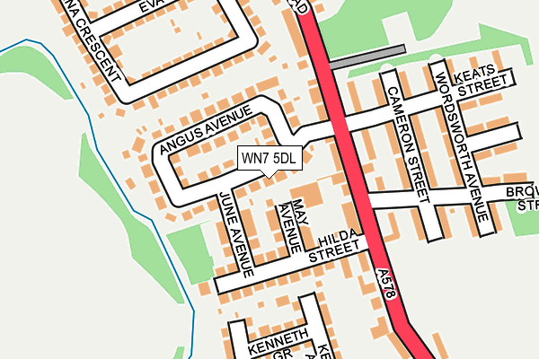 WN7 5DL map - OS OpenMap – Local (Ordnance Survey)